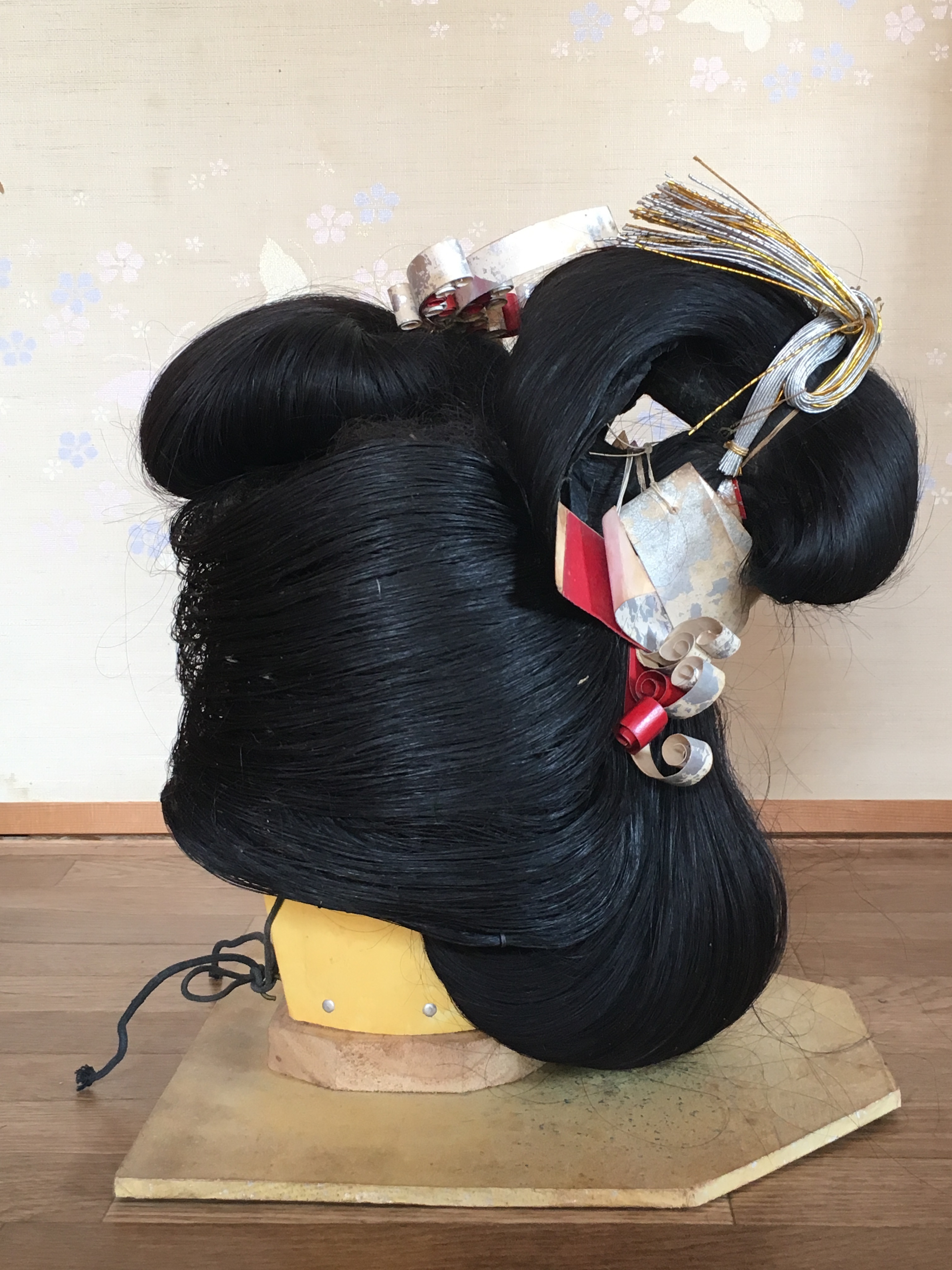 KATSURA Real Hair Wig GEISHA MAIKO Traditional Japanese KIMONO Cosplay