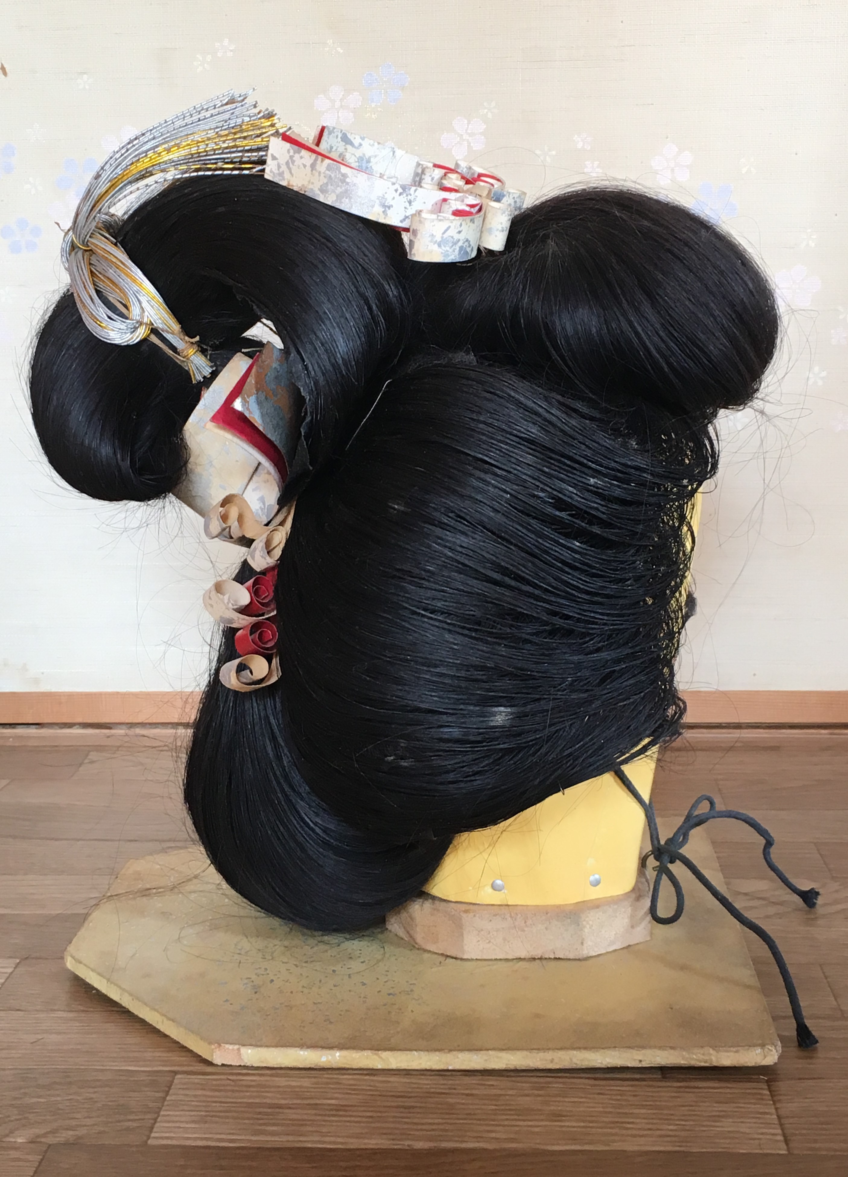 KATSURA Real Hair Wig GEISHA MAIKO Traditional Japanese KIMONO Cosplay